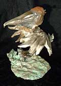 Charles Schwartz Pelican Sculpture Bronze